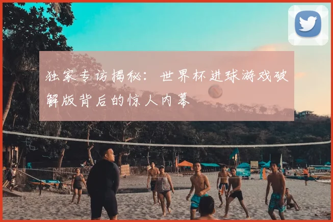 独家专访揭秘:世界杯进球游戏破解版背后的惊人内幕