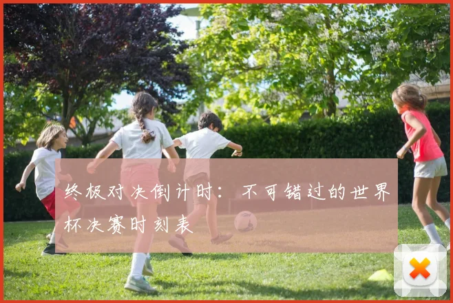 终极对决倒计时:不可错过的世界杯决赛时刻表